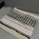 AmHoo Chenille Striped Textured Boho Throw Pillow Covers Aesthetic with Tassels Woven Decorative Pillow Case for Couch Bed Sofa Bedroom Modern Funky 18 x 18-Inch Sage Green