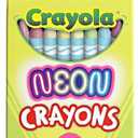 2 x Crayola Neon Crayons, Back To School Supplies, 24 Count