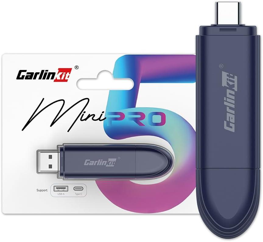 Carlinkit Mini SE Pro Wireless Adapter for OEM Wired CarPlay & OEM Wired Android Auto,Compatible with iOS 10 & Android 10 and Above, Fast Connection, No Latency - Deep Blue