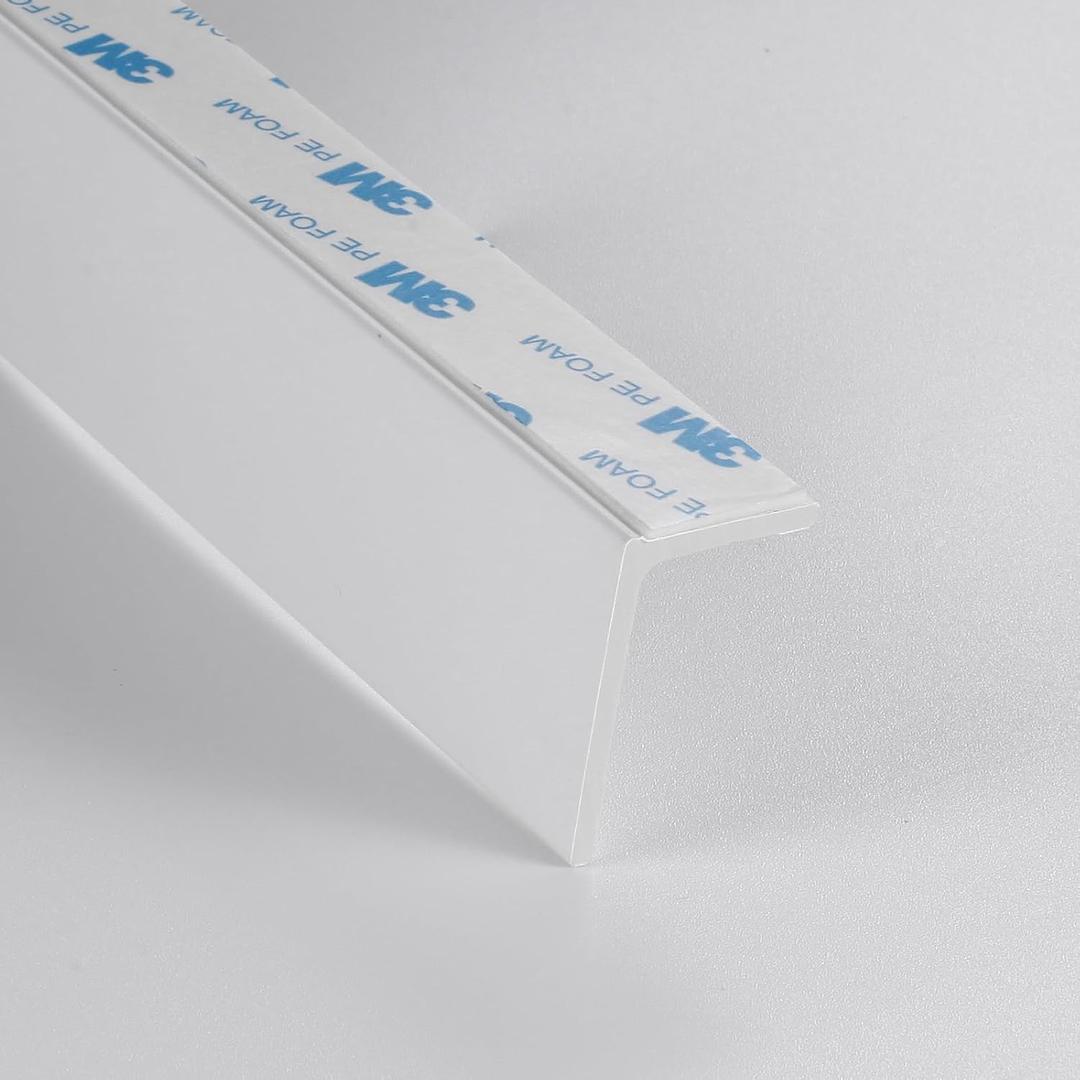 ZSTARR Blackout Light Blockers Side Tracks Custom PVC Light Blockers for Window Shades and Blinds Side Tracks for Blackout Shades Light Blocking Strips for Bedroom (Sample 5.9'' 1pcs)