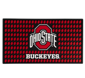 The Memory Company Officially Licensed Team Logo Bar Mat, Non-Slip Rubber Heavy-Duty, for Countertop & Home Bar, Large, 19” x 11”