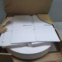 SpaceAid 6 Tier Rotating Shoe Rack Tower, Spinning Shoe Display Lazy Susan, Revolving 360 Shoe Rack Storage Round Carousel, Vertical Handbag Rotate Shoes Closet Organization (6-Tier White)