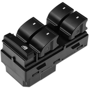 Driver Side Power Master Window Switch, Automotive Power Window Switches Replacement for Chevy Silverado Traverse HHR, GMC Sierra Yukon, Replaces OEM #20945129 25789692