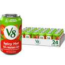 V8 Spicy Hot 100% Vegetable Juice, 11.5 fl oz Can (24 Pack) Best By: March 11, 2026