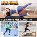 Fabric Resistance Bands for Working Out - Exercise Bands for Women and Men, Booty Bands for Legs and Glute, Yoga, Pilates, Rehab, Fitness and Home Workout
