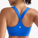 RUNNING GIRL Sports Bras for Women, Molded Cup High Impact Sports Bra Workout Bras for Women High Support Racerback, Blue (Medium)