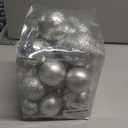 Christmas Ornaments for Xmas Trees,Silver Shatterproof Christmas Ball Ornaments (32 Pcs)