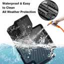 Powerty Floor Mats for 2023 2024 2025 2026 Lexus RX RX350 RX350h RX500h (NOT for RX450h+ PHEV) Accessories All Weather Floor Liner 3D TPE 1st & 2nd Row Floor Mat Heavy-Duty Floor Liners