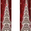 Pardick Coffee Christmas Tree Refrigerator Door Handle Covers Set of 2 Washable Fridge Dishwasher Oven Mocrowave Door Decor Protector Handle Cover Keep Your Kitchen Appliance Clean