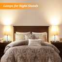 Table Lamp for Bedroom set of 2,3-Color Bedside Lamps with Pull Chain Table Lamps for Nightstand with AC Outlets,18'' Night Light Lamps with 2 Bulbs Lamps for Living Room Kids Office Decor（Nickel）