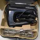 6-Speed Easy Storage Hand Mixer with 5 Attachments & Storage Case, Black (Basic)