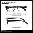 JOSCHOO Computer Reading Glasses for Women and Men 6 Pack Blue Light Blocking Spring Hinge Readers (Mix Color-6, 2.25, x)