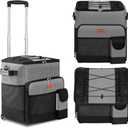 BY-J Soft Cooler Bag, Collapsible Coolers Insulated Leak Proof, Large Lunch Box for Men Women, Soft-Sided Cooler for Picnic, Grocery, Beach, Camping, Travel, 42can-Gray
