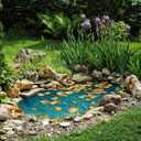 Pond Cover Net 10.5x10.5 FT Pond Dome with Support Rope Leaf Net Ground Studs for Pond and Garden