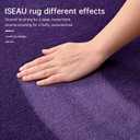 ISEAU 8x10 Soft Area Rug for Living Room, Washable and Non-Slip,Purple