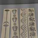 4 Pcs 12 Inch Diwali Rangoli Stencils Wooden DIY Sand Art Making Kit Lotus Elephant Peacock Stencils Varalakshmi Pooja Diwali Items for Indian Onam Festival Home Decor(Rangoli)