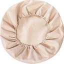 Round Floor Pillow Tatami Cushion Cover, Japanese Futon Meditation Seating Ottoman Throw Protector for Living Room Indoor Outdoor, Beige, 23x.62 Inches