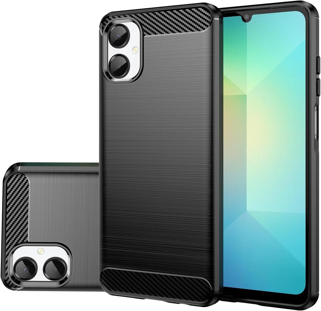 Case for Galaxy A06 5G Case, for Samsung A 06 (5G) SM-A066M, Slim Thin Phone Cover TPU Soft Back Cases Anti-Scratch Shockproof Protective Cover for Samsung Galaxy A06 5G Black