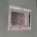 UILULU DIY Cluster Lashes 280pcs Individual 30D Lashes Clusters D Curl Natural Eyelash Extension, False Eyelashes Lash Clusters At Home Lash Extensions (30D-0.07D-9-16MM Lash Only)