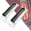HDBUBALUS LED Saddlebag Support Inserts Auxiliary Fender Light Filler Panel Brake Tail Lights Fit For Harley Electra Glide Road King Ultra Limited 2014-2024 Chrome Housing Smoke Lens