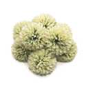 10Pcs Green Artificial Chrysanthemums Ball Flowers,Artificial Flowers Stemless Faux Ball Chrysanthemum for Home,Lifelike Artificial Chrysanthemum Ball Flowers for DIY Wedding Party Decoration