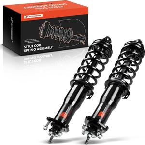 A-Premium Rear Complete Struts Compatible with Lexus GS300 1998-2005, GS400 1998-2000, GS430 2001-2005 - 2x Replacement Suspension Shock Absorber with Coil Spring Assembly