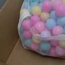 Ball Pit Balls with Storage Bag, Crush-Proof Plastic for Toddlers Kids 12+ Months Play, 6 Pastel Colors, Pack of 400