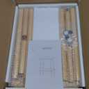 IBUYKE 2-Tier Side Table, Solid Wood Tall End Table with Storage Shelves, Nightstand Bedside Table for Living Room Bedroom Office, No-Tool Assembly, Natural UWST002N (11.42" x 15.35" x 20.86")