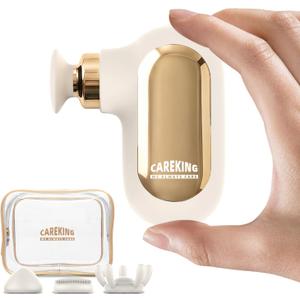 Mini Massage Travel Size, Powerful Small Massage Deep Tissue for Pain Relief, Muscle Massager for Neck Shoulder Thigh Scalp Quiet Pocket Massager with Carry Case