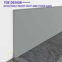 Vinyl Wall Base Baseboard Molding Trim 6" Flexible Self Adhesive Rubber Wall Base Moulding Trim Peel and Stick Design(20Ft, Grey)