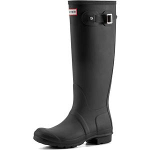 Hunter Women's Original Tall Rain Boots, Black, 9 Medium