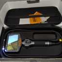 Teslong Articulating Borescope with Dual Lens Endoscope, 5-inch IPS Automotive Inspection Camera with Two-Way Articulation Tip, 6+1 LED Lights, Mechanics Fiber Optic Scope-Dia. 0.25 inch & L 5.0 feet