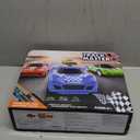 Slot Car Race Track Sets with 4 High-Speed Racing Car, Battery or Electric Race Car Track for Boys and Kids, Dual Racing Game Lap Counter Circular Overpass Track, Gifts Toys for Boys Kids Age 6 7 8-12