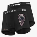 Davion 2-Pack Boys Underwear with 1 Soft Protective Athletic Cup Youth Briefs for Football, Baseball, Lacrosse, Size XL