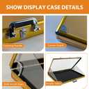 34"x22" Card Show Display Case,Portable Aluminum Trading Card Display Case