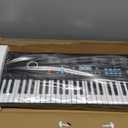 61 Keys Piano Keyboard with Built-in Speaker and Microphone, Portable Electronic Digital Piano for Beginners, Perfect Musical Starter Instrument, Ideal Gift for Aspiring Musicians, 22.83x7.08x2.16 inches