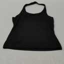 Trendy Queen Halter Tops for Women 2025 Summer Going Out Tops Backless Crop Sleeveless Workout Shirts Cute Y2k Clothes, Large, Black 
