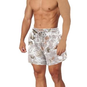 Mens Camo Shorts Y2k Casual Summer Drawstring Camouflage Graphic Shorts Men Cotton Camo Sweats Streetwear Basketball (M)