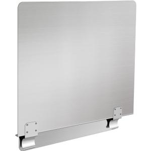 SDSNTE Stainless Steel Commercial Deep Fryer Splash Guard 20-1/2" W X 18" H Side Splash Universal fit clips stop oil from splattering, Pack of 1
