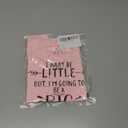 Vieille Baby Boys Girls Bodysuit Short Sleeve Romper Jumpsuit Outfit 0-12 Months (3-6 Months, I May Be Little But I'm Going to Be a Big Cousin Pink)