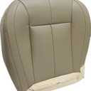 NLQR Front Driver Bottom Replacement Seat Cover Tan ELT5 or XLT5 Microfiber Leather Compatible with Jeep Grand Cherokee 1999 2000 2001 2002 2003 2004