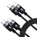 USB C to USB C Cable 100W, 10ft Fast Charging Cord (2-Pack),Long Braided Nylon Type C Charger for MacBook Pro/Air, iPad Pro, iPhone 17/16/15, Samsung Galaxy S25/S24/S23 - Black