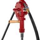 Fill-Rite FR112 Fuel Transfer Rotary Hand Pump w/Discharge Hose, Straight Spout, Vacuum Breaker, & Suction Pipe