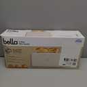 bella 2 Slice Slim Toaster, Fits-anywhere Kitchenware, 6 Setting Shade Control with Reheat & Cancel Buttons, Fits sourdough, 10 Long Slot, Anti Jam & Auto Shutoff, 900 Watt, Oatmilk