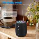 Portable Bluetooth Speaker, BT5.3 Wireless Speaker 20W Bass Diaphragms with Multi LED Light Dynamic Modes, IPX6 Waterproof 16H Playtime supports FM Mode, TF, USB for Home, Cycling, Outdoor, Beach