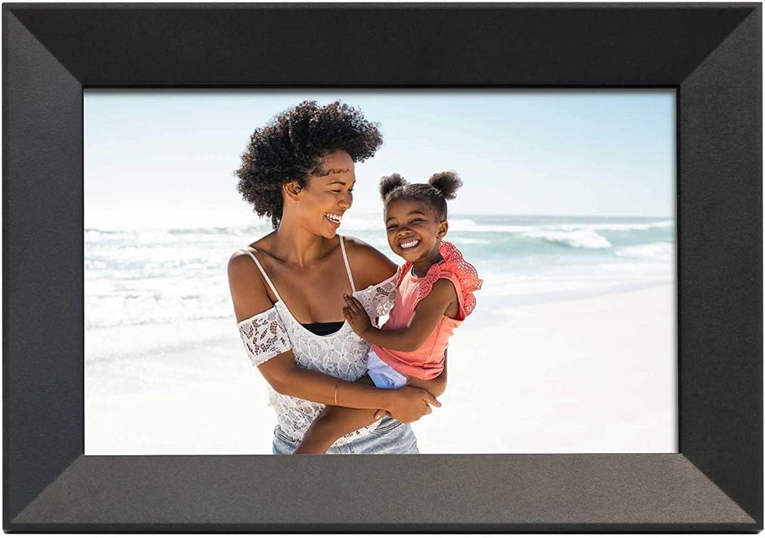 Aluratek 10"" WiFi Digital Photo Frame with Touchscreen IPS LCD Display and 8GB Built-in Memory, ASHDPWM10S
