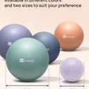 KEEP Pilates Small Exercise Ball Anti-Burst - Thickened Yoga Ball With Pump for Physical Therapy, Fitness, Workout, and Core Strength (65cm, Purple)