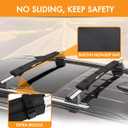 HEYTRIP Roof Rack Pads 30" Aero Crossbar Pads for Kayak/Surfboard/SUP/Canoe with 15FT Tie-Down Straps and Storage Bag, Use with Roof Rack (With Straps)