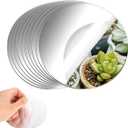 12PCS Round Mirror Tiles for Centerpieces, Mirror Trays Flat 8inch Circle Mirrors for Tables Mirror Centerpieces, Circle Mirror Candle Plates for Table Centerpieces Wedding Party Centerpieces