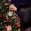 3 x Book Lovers Gifts, Book Ornament for Christmas Tree, Book Lover Christmas Ornaments, Ceramic Ornament (Book)